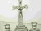 KOMPLET KOLĘDOWY KRZYŻ + 2 ŚWIECZNIKI