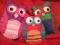 sowa, sowy filc handmade