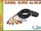 G87 Kabel przewód audio video Euro SCART 6x RCA