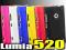 Nokia 520 _Pokrowiec etui futerał RUBBER + Folia