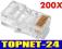 200SZT KOŃCÓWKA KOŃCÓWKI WTYK WTYKI RJ45 RJ-45