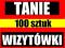 TANIE Wizytówki FULL COLOR 100 sztuk - Wysyłka 0zł