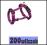 TRIXIE SZELKI M-L 50-75cm/25mm PURPUROWE TX-20348