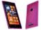 Różowe etui Gel Nokia Lumia 925 + folia wymiar
