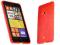 Czerwone etui Gel Nokia Lumia 625 + folia wymiar