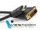 KABEL HDMI 19PIN DVI 2M GOLD v1.3b do 5 Gb/s