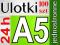 A5 ULOTKI 135g 100szt 1str - DRUK 24h Ulotka A6 A4