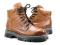 Skórzane Wygodne Buty Zimowe 040 Brąz #40