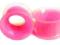 tunel earskin plug różowy silikonowy silikonu 5mm