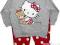 Modna HELLO KITTY super dresik szary+czyrwony R 74