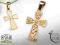Krzyżyk krzyż złoty złoto 333