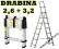 Drabina TELESKOPOWA 2,6 + 3,2 m WIELOFUNKCYJNA