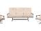 Sofa + dwa fotele BUMERANG design lata 60 70
