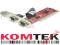 Kontroler UNTEK 2x COM RS232 port szeregowy PCI