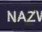 NASZYWKI SPINAKE Naszywka POLICJA Nazwisko P