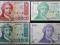Chorwacja, zestaw, 4 banknoty, st. 1