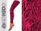 SUPER legginsy PRODUKT POLSKI różowa zeberka 104 A