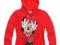 MINNIE MOUSE bluza kaptur CZERWONA 128 - ostatnia!