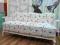 SOFA  CHIPPENDALE SHABBY CHIC-ECRU MATERIAŁ GAZETA