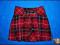 7294-8 ...GEORGE... SPODNICZKA W KRATE RED r.134CM