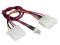 Kabel rozdzielacz zasilania 2xMOLEX/1x3PIN Wenty