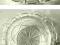 POPIELNICZKA SZKLANA SZLIFOWANA RECZNIE PRL