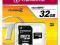 TRANSCEND microSD 32GB Class4 + adapter