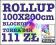 ROLL-UP 100x200 druk BLOCKOUT 1440dpi  ROLLUP