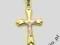 ZŁOTY KRZYŻYK BIAŁE ZŁOTO CHRZEST ŚLUB KOMUNIA 585