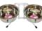 STOJAK Z MISKAMI CHROMOWANY dla psa 2,8L