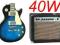 GITARA ELEKTRYCZNA LES PAUL+ WZMACNIACZ 40W- 3 KOL