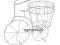DONICZKA STOJAK ROWER 27CM 190285 KWIATEK W-WA