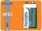 `1 bateria Philips LongLife 6F22 9V