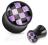 Plug 6 mm z akrylu Szachownica