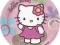 Talerzyki Hello Kitty 18 cm 10 szt Urodziny Party