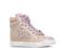 buty sneakers wysokie trampki siwiec koturny 36