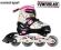 Rolki regulowane 30-33 PB X-ONE pink ABEC 7 64 mm