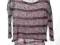 324I* Y.d  sweter w pasy z dłuższym tyłem  146cm
