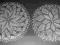 2 Druciane Serwetki_Bawełniana Koronka,śr.29,28