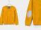 22977 ZARA BOYS__MUSZTARDOWY SWETER ŁATY__11-12LAT