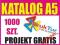 KATALOG firmowy ofertowy A5 8str 1000 szt+PROJEKT