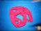 8394-39 ....NEONOWY ROZOWY SZALIK POLAROWY FREDZLE