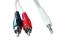 Kabel 3.5mm Mini Jack =&gt; 2x Chinch 0,2m Wa-Wa