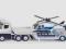 SIKU auto samochód policja Laweta z Helikopterem