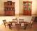 Komplet mebli serwantka + kredens + sofa + stol