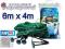 MOCNA SIATKA NA OCZKO WODNE 6x4m + BOLCE GRATIS
