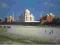 pocztówka AGRA Taj Mahal krowy INDIA