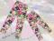 ! WYPRZEDAŻ ! LEGGINSY LEGINSY 92-110 cm KWIATY