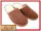 MĘSKIE klapki profilowane SKÓRA zamszowa - 45