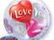 Duży Balon Bubble 56cm I Love You Prezent ŚLUB HIT